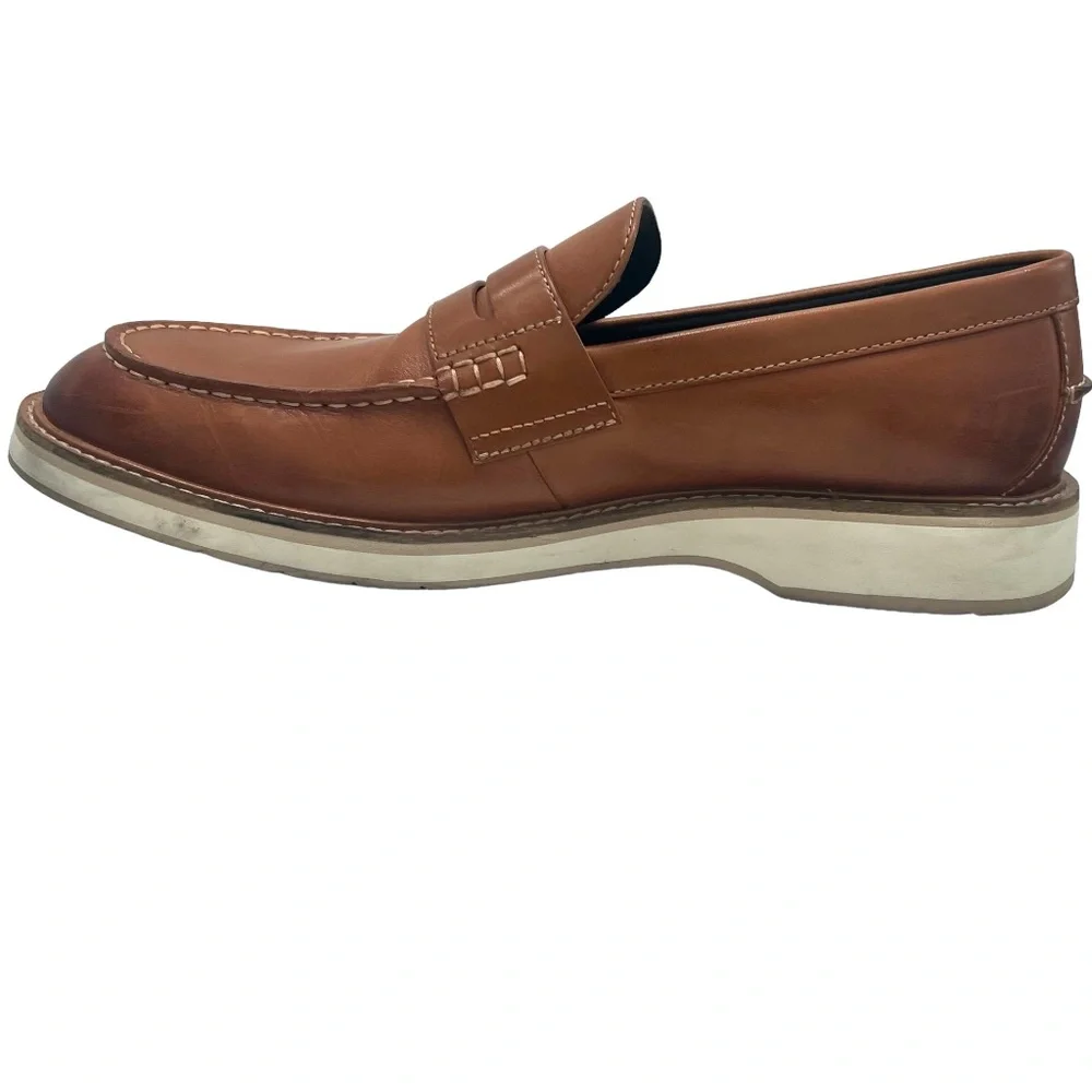 COLE HAAN TAN OSBORN GRAND 360 PENNY LOAFER